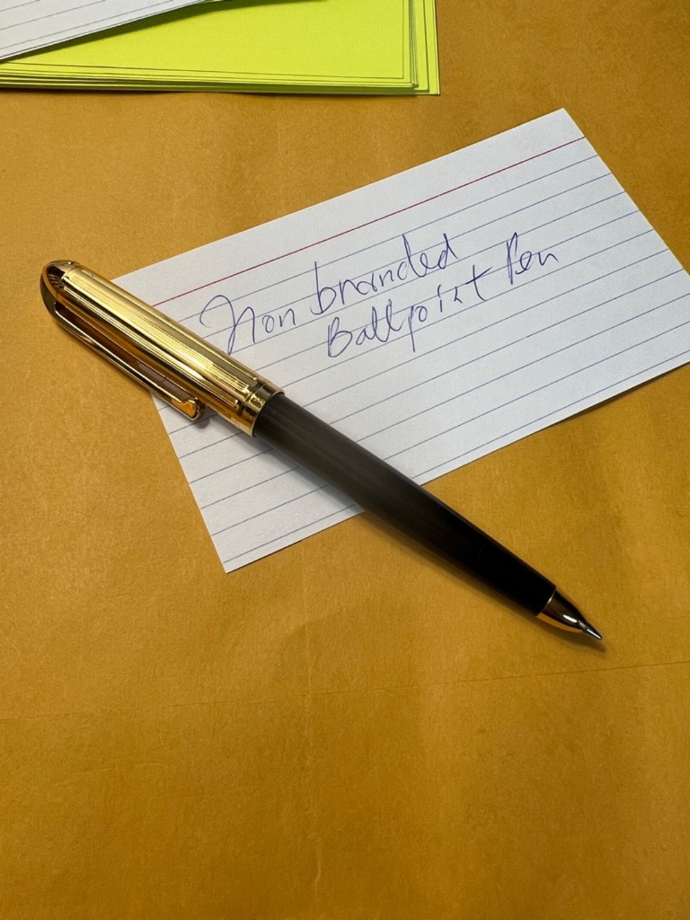 Gold & Black Ballpoint Pen